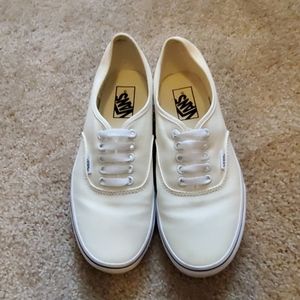 Cream Van's Era shoes